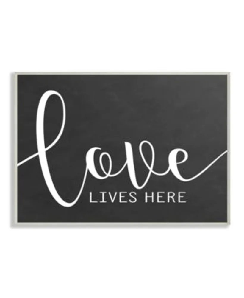 Stupell Industries Love Lives Here Wall Art Collection