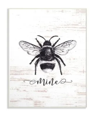 Stupell Industries Bee Mine Drawing On Wood Wall Art Collection