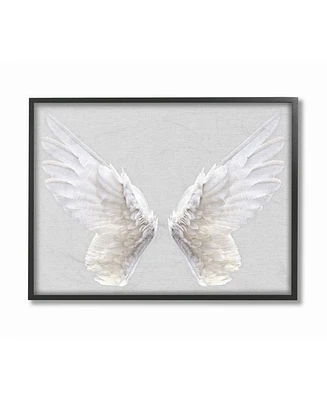 Stupell Industries Gray Wings Framed Giclee Art, 16" x 20"