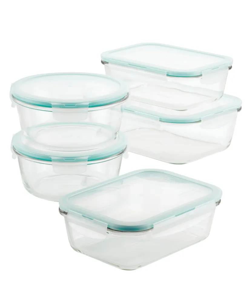 Lock & Lock Purely Better 25-oz. Glass Divided Food Storage Container