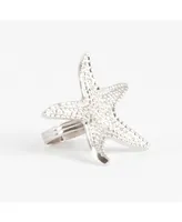 Saro Lifestyle Star Fish Design Napkin Ring, Set of 4