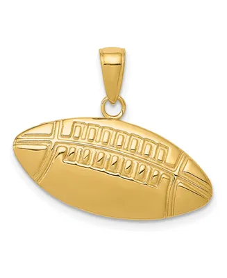 Football Charm in 14k Yellow Gold