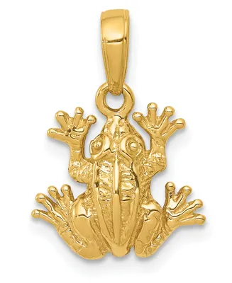 Frog Pendant in 14k Yellow Gold