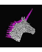 La Pop Art Men's Premium Word T-Shirt - Unicorn