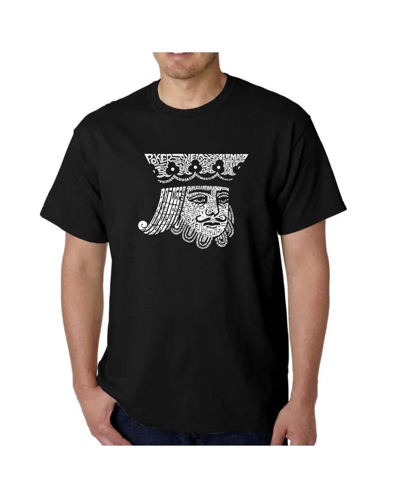 La Pop Art Men's Word T-Shirt - King of Spades