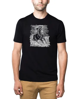 La Pop Art Men's Premium Word T-Shirt
