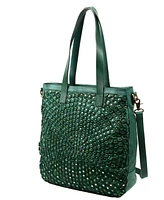 Old Trend Stellar Stud Leather Tote Bag