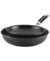 Anolon SmartStack 10" & 12" Hard-Anodized Nesting Skillet Set