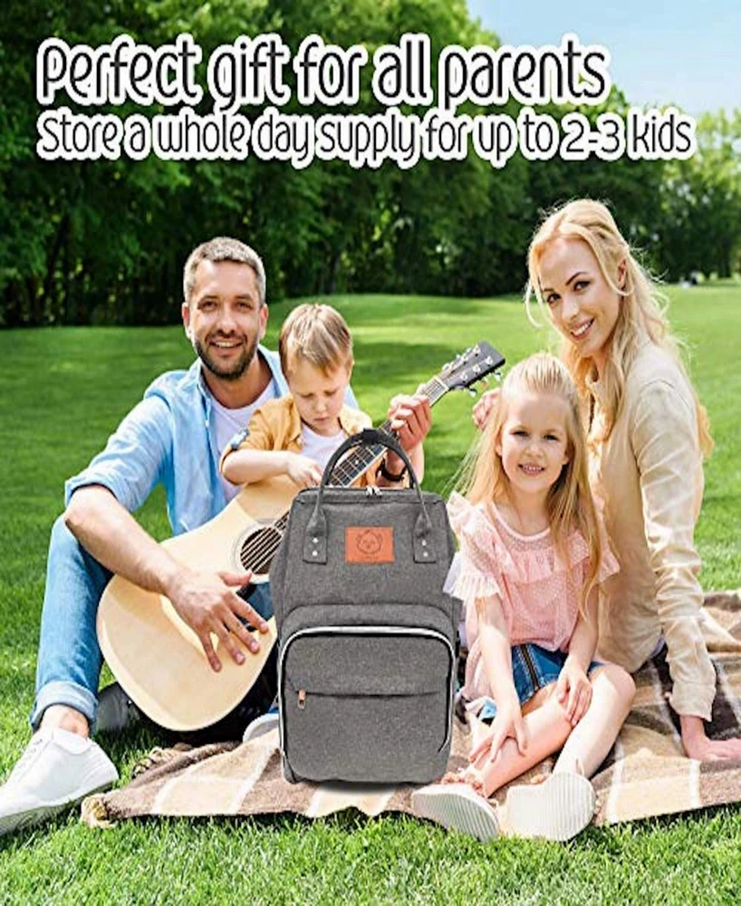 KeaBabies Original Diaper Bag Backpack
