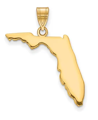 State Charm 14k Yellow Gold