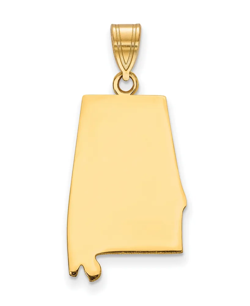 State Charm 14k Yellow Gold