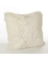 Saro Lifestyle Juneau Classic Faux Fur Throw Pillow, 18" x
