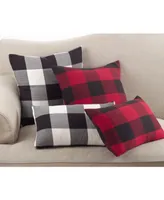 Saro Lifestyle Buffalo Plaid Decorative Pillow, 13" x 20"