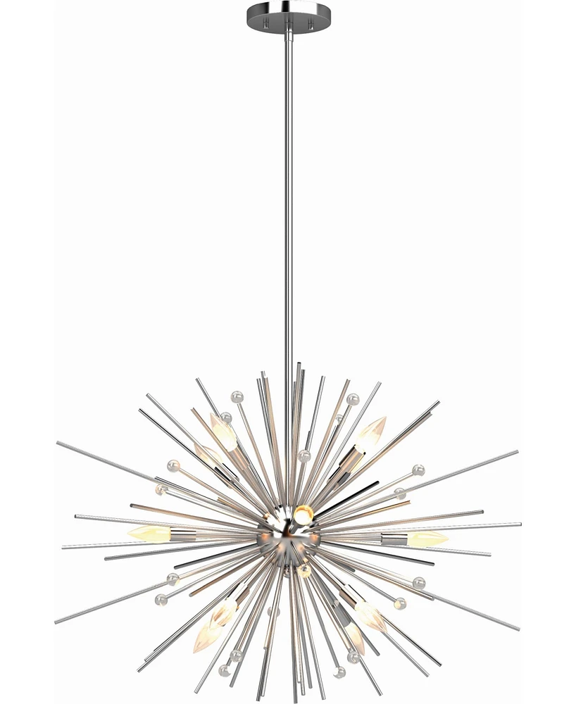 Volume Lighting Alice 12-Light Down Rod Chandelier