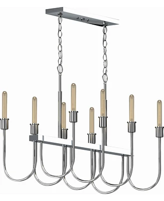 Volume Lighting Concord 8-Light Hanging Linear Island Chandelier