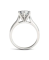 Moissanite Solitaire Engagement Ring 1-1/2 ct. t.w. Diamond Equivalent 14k White Gold or Yellow