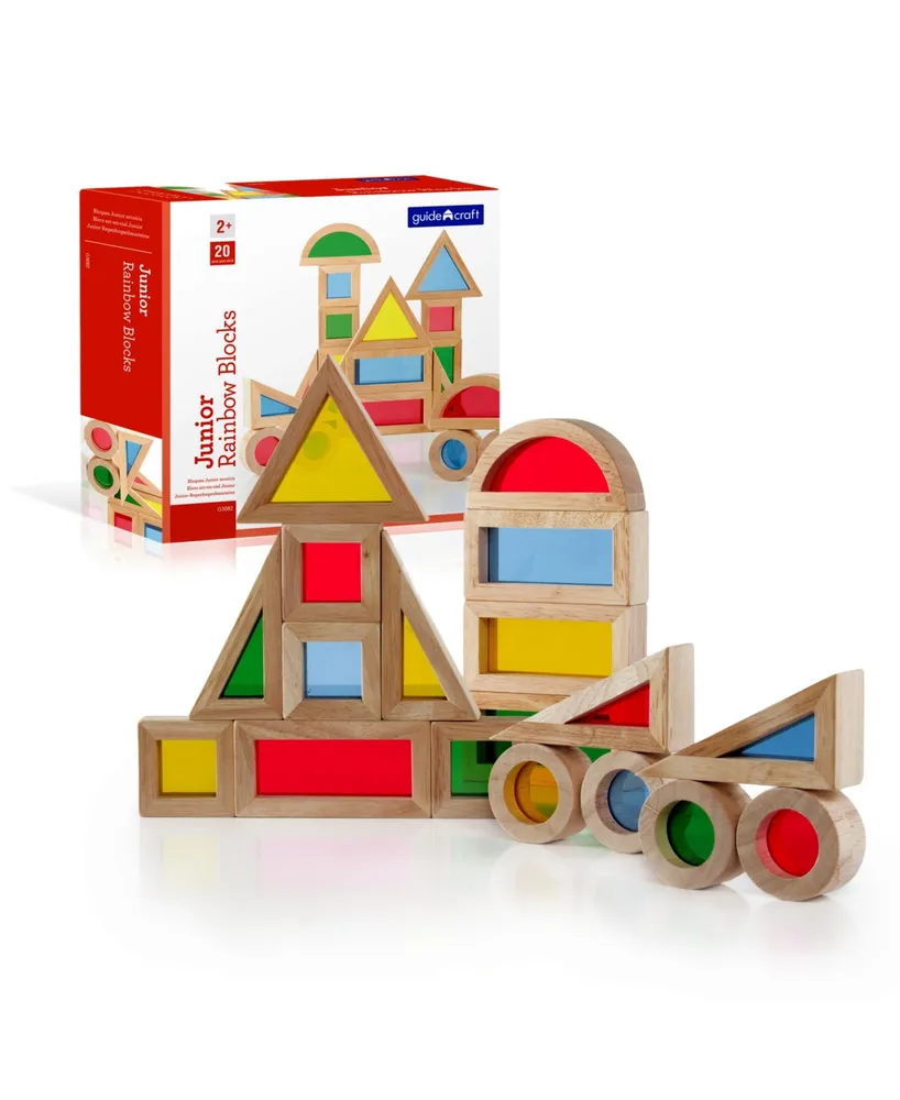 Guidecraft Junior Rainbow Blocks - Pieces Set