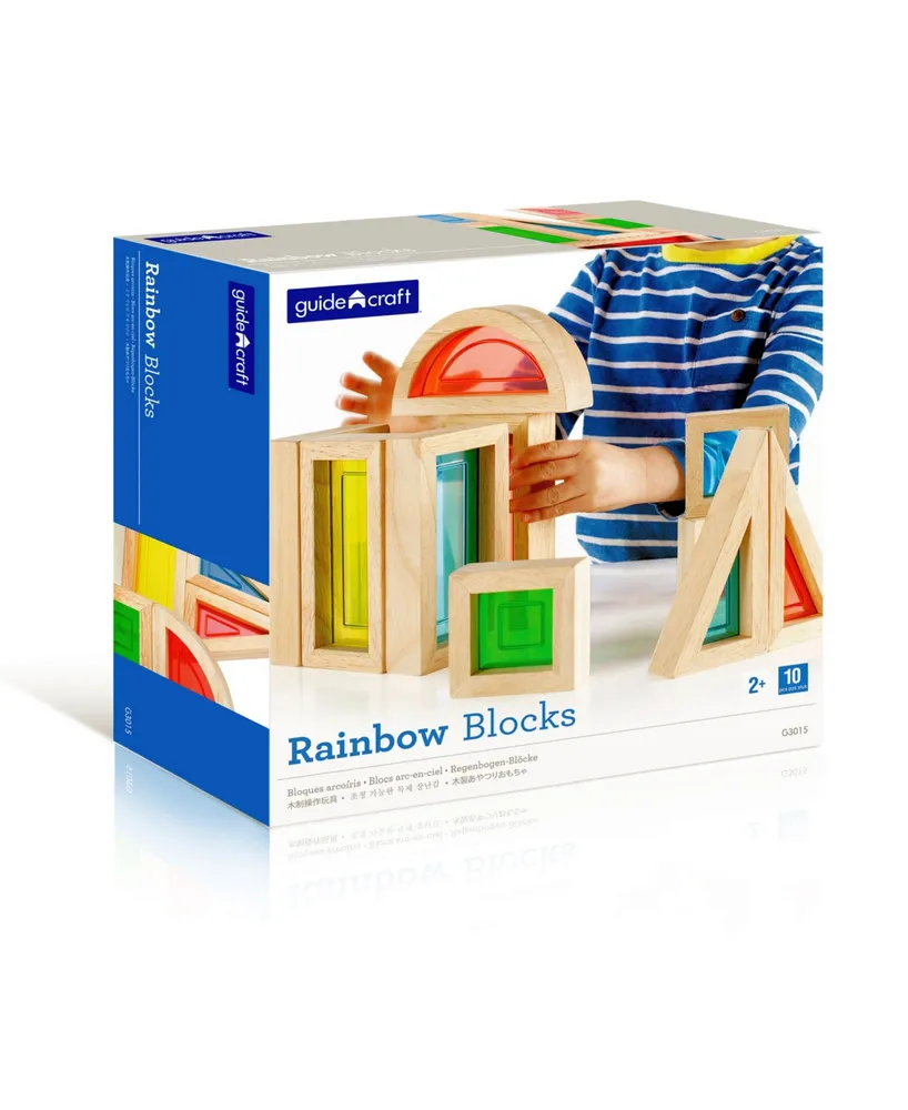 Guidecraft Rainbow Blocks - Pieces Set
