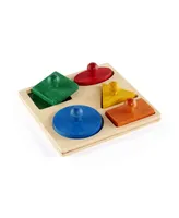 Guidecraft Geo Puzzle Board - Multi