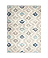 Global Rug Designs Barstow BAR03 Ivory 7'10" x 10'2" Area Rug