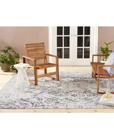 Nicole Miller Patio Sofia Juniper Ivory 5'3" x 7'2" Outdoor Area Rug