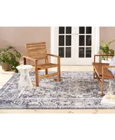 Nicole Miller Patio Sofia Ivy Dark Blue 5'3" x 7'2" Outdoor Area Rug