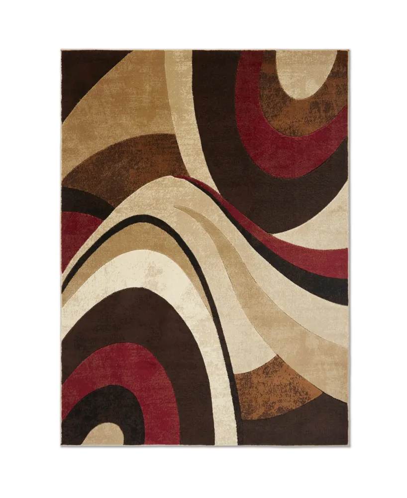 Global Rug Designs Brighton BRI13 Brown 5'2" x 7'2" Area Rug