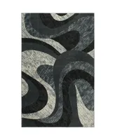 Global Rug Designs Yorba YOR04 Gray 7'10" x 10'2" Area Rug