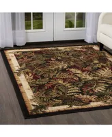 Global Rug Designs Vision VIS07 Black 5'2" x 7'2" Area Rug