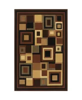 Global Rug Designs Yorba YOR07 Black 7'10" x 10'2" Area Rug