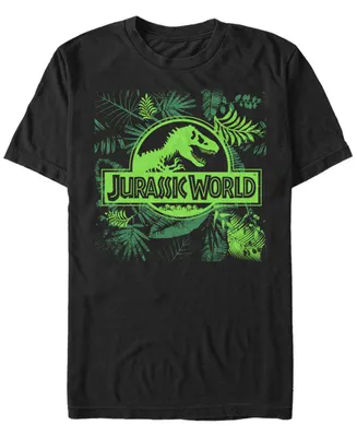 Jurassic World Men's Fern Leaf Logo Short Sleeve T-Shirt
