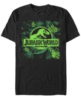 Jurassic World Men's Fern Leaf Logo Short Sleeve T-Shirt