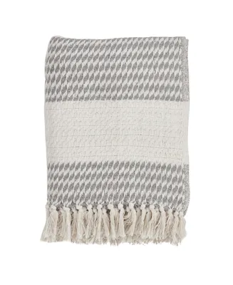 Saro Lifestyle Diamond Weave Design Throw