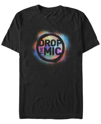 The Late Show James Corden Men's Colorful Paint Drop Mic Short Sleeve T-Shirt