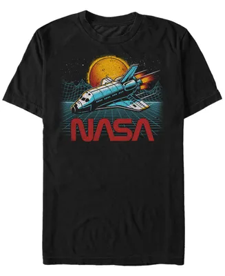 Nasa Men's Epic Space Shuttle In Space Short Sleeve T-Shirt