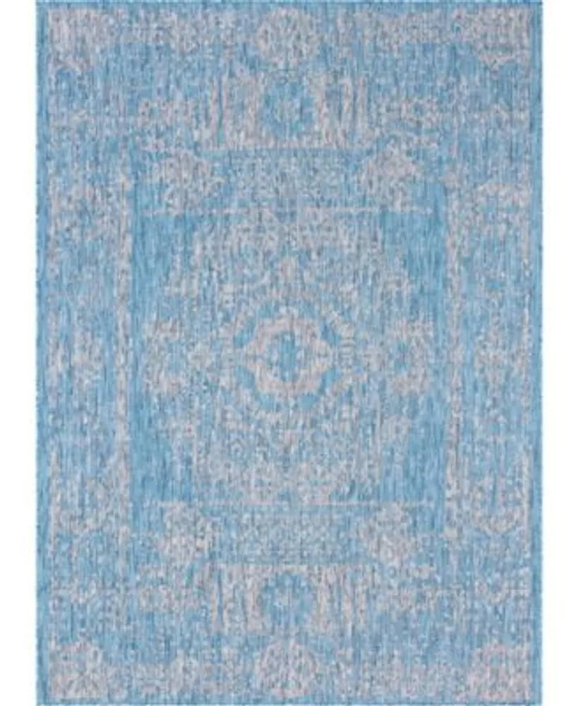 Bayshore Home Pashio Pas8 Light Aqua Area Rug Collection