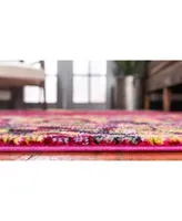 Bayshore Home Sana San3 Fuchsia Area Rug Collection