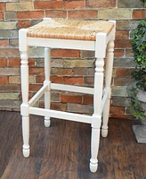 French Country 30" Turned Leg Seat Stool