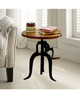 Reilly Adjustable Crank Accent Table