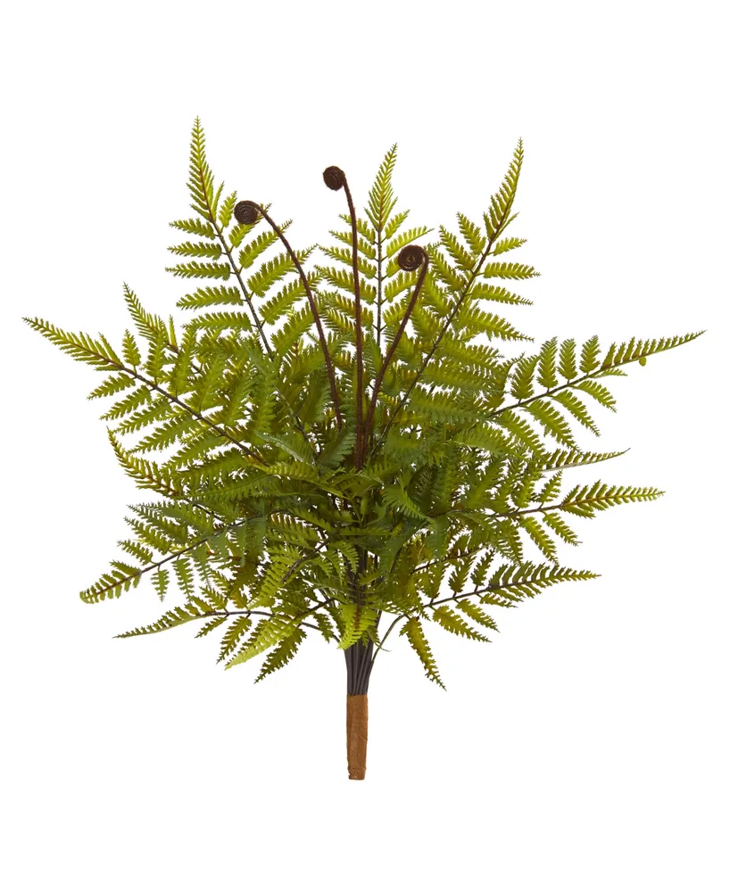 Nearly Natural 20" Fern Artificial Plant, Set of 3