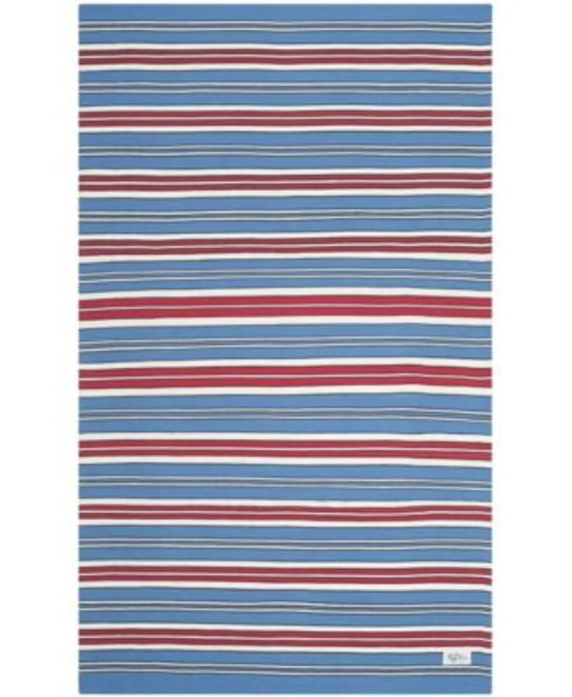 Lauren Ralph Lauren Leopold Stripe Lrl2462d Royal Blue Area Rug Collection