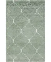 Bayshore Home Fazil Shag Faz5 Light Green Area Rug Collection