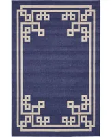 Bayshore Home Anzu Anz3 Navy Blue Area Rug Collection