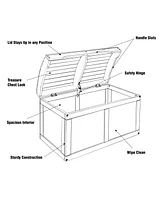 Badger Basket Hardwood Barrel Top Toy Chest