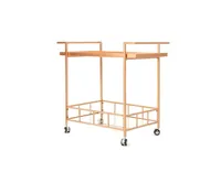 Abigale Industrial Bar Cart