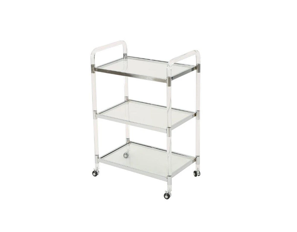 Erika Acrylic Bar Trolley