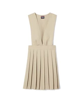 French Toast Big Girls V-Neck Pleated Jumper