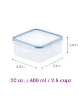 Lock n Lock Easy Essentials Square 20-Oz. Food Storage Container