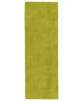 Kaleen Lauderdale LDD01-96 Lime Green 2' x 6' Runner Rug