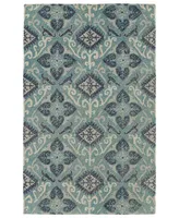 Kaleen Weathered WTR03-91 Teal 8' x 10' Outdoor Area Rug